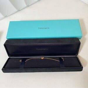 Tiffany & Co. TIFFANY & CO. 18K Gold T Two Circle Pendant Necklace